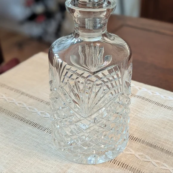 Vintage 1980's Cut Crystal Liquor Decanter - Picture 2 of 7